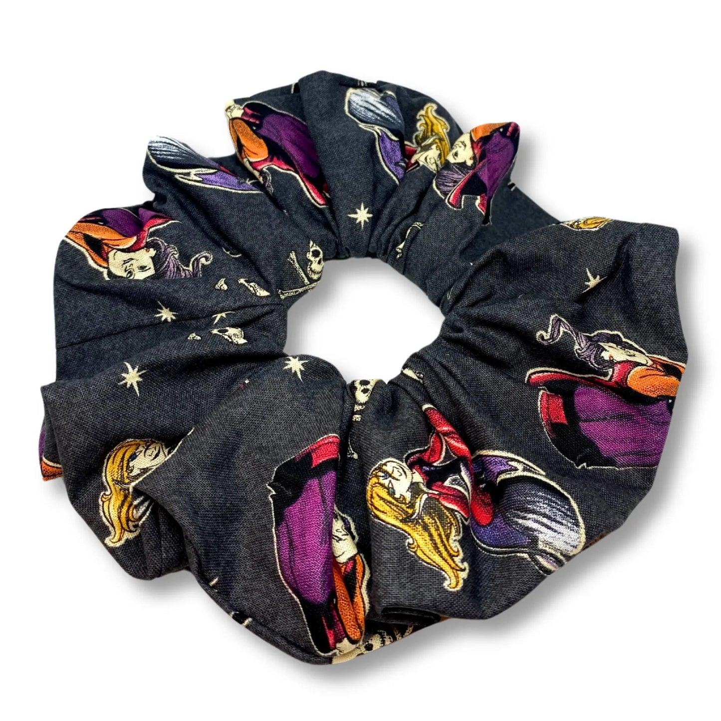 Black Hocus Pocus Halloween Scrunchie