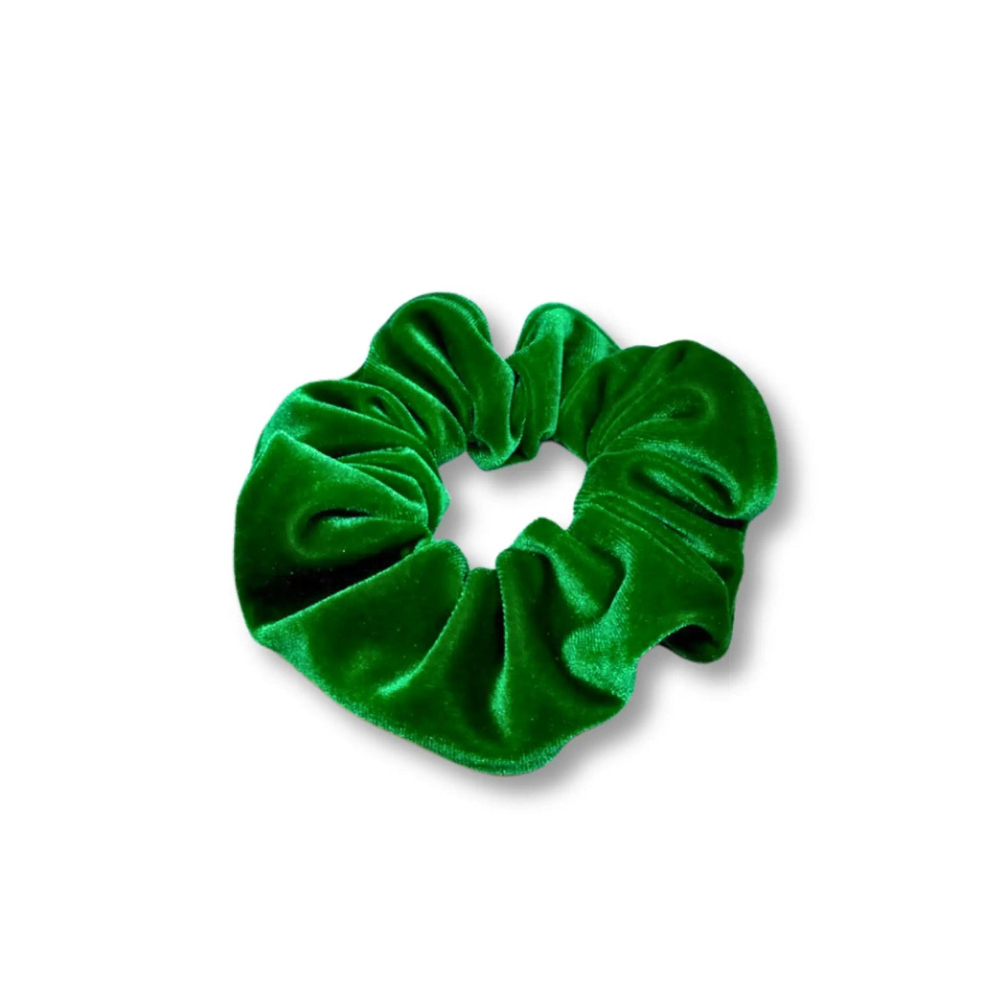 Mini Green Velvet Scrunchie