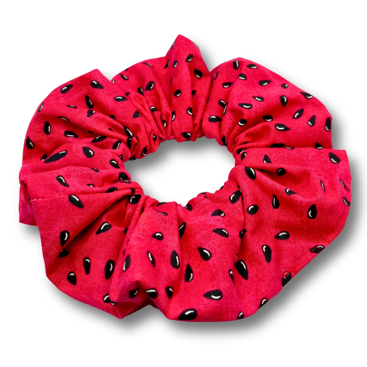 Watermelon Seeds Summer Scrunchie