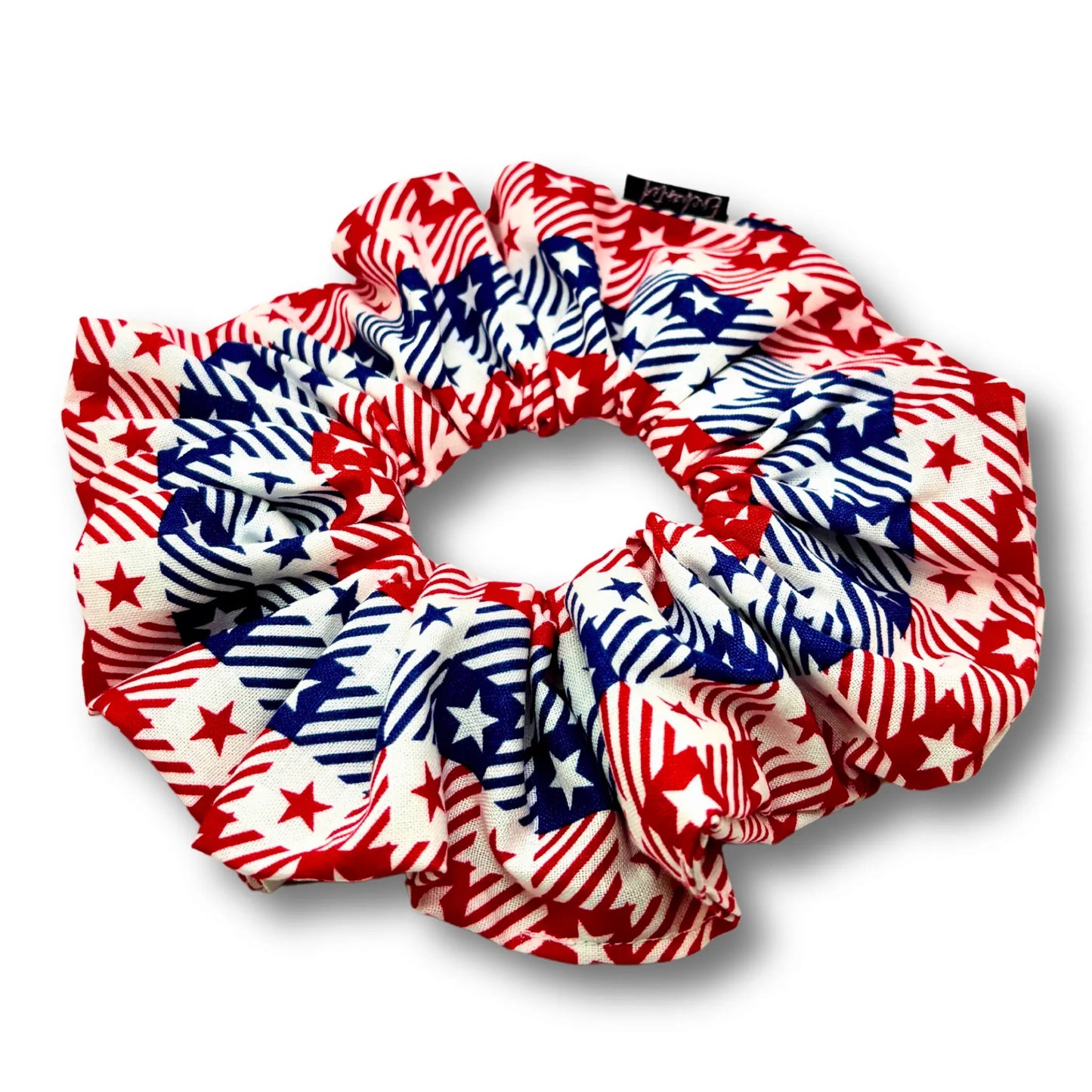 Gingham Stars Scrunchie