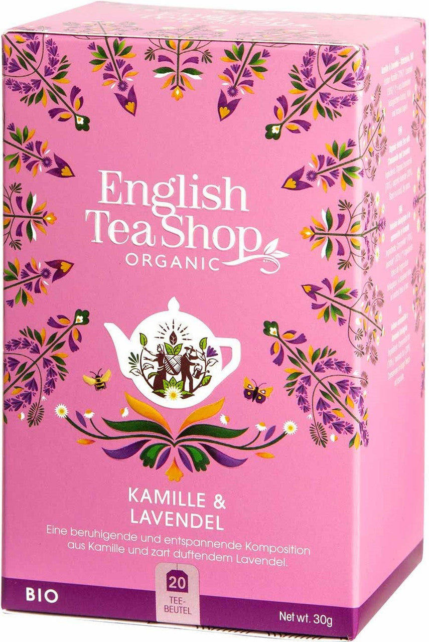 English Tea Shop Organic Chamomile Lavender Tea 20 Bags 180g-0