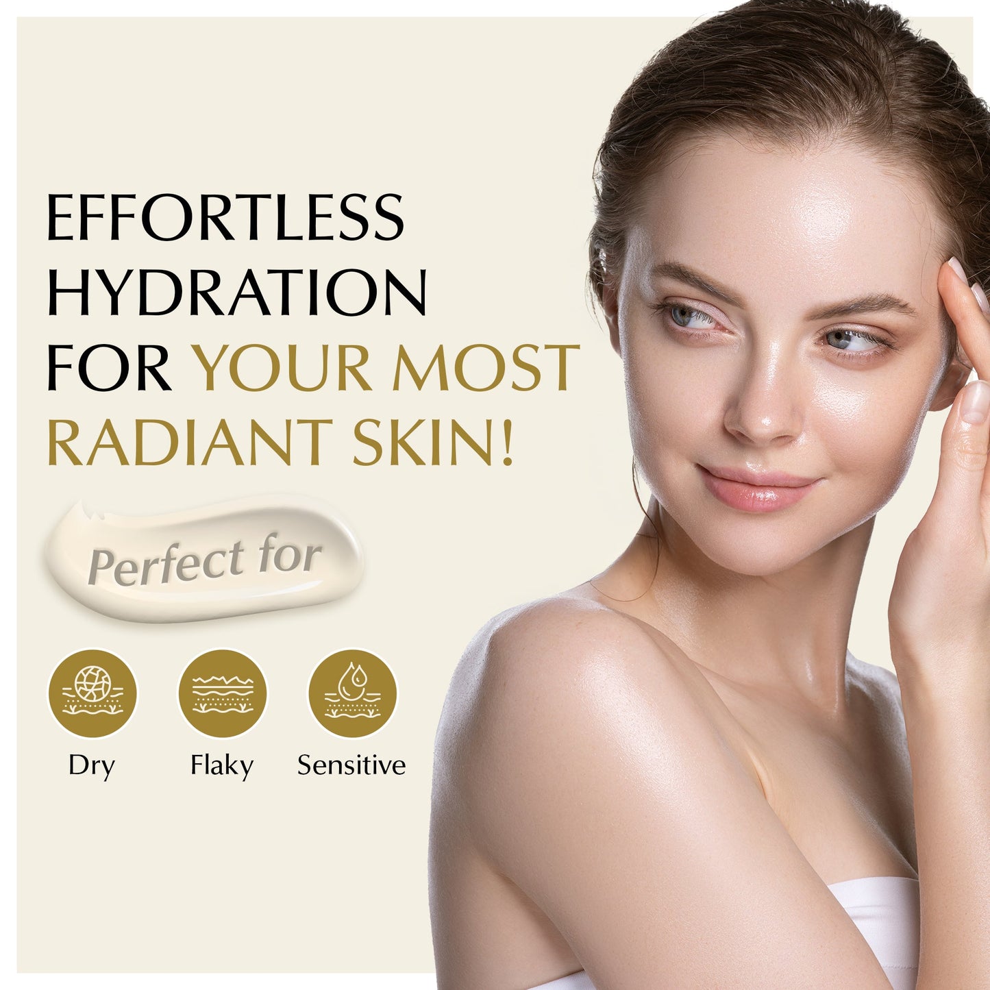 Lightweight Face Moisturizer for Sensitive & Dry Skin – Calming & Hydrating