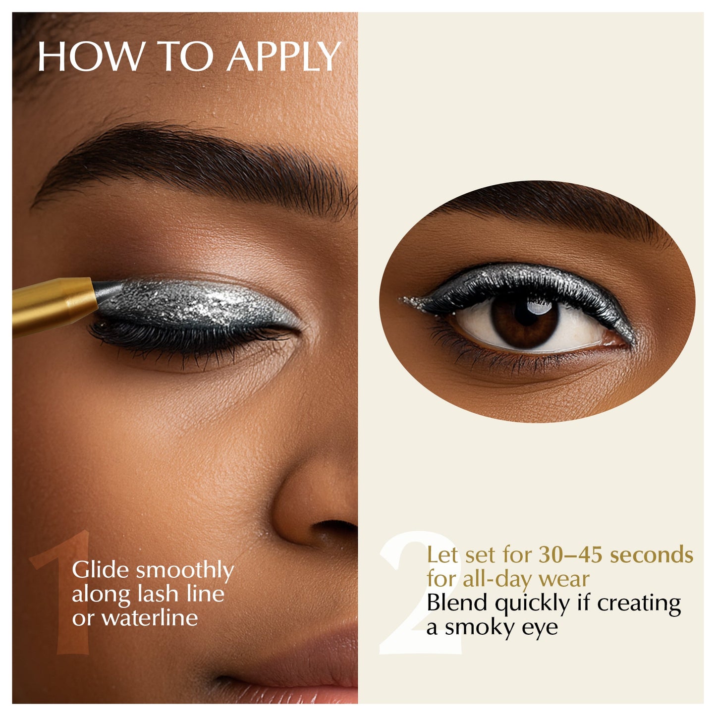 Soft-Glide Kajal Eyeliner Pen – Smudge-Resistant, Comfortable Wear for Sensitive Eyes