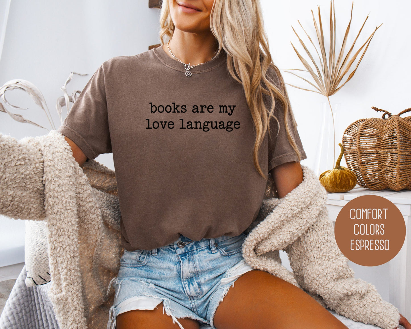 Books are My Love Language Comfort Colors Shirt-6