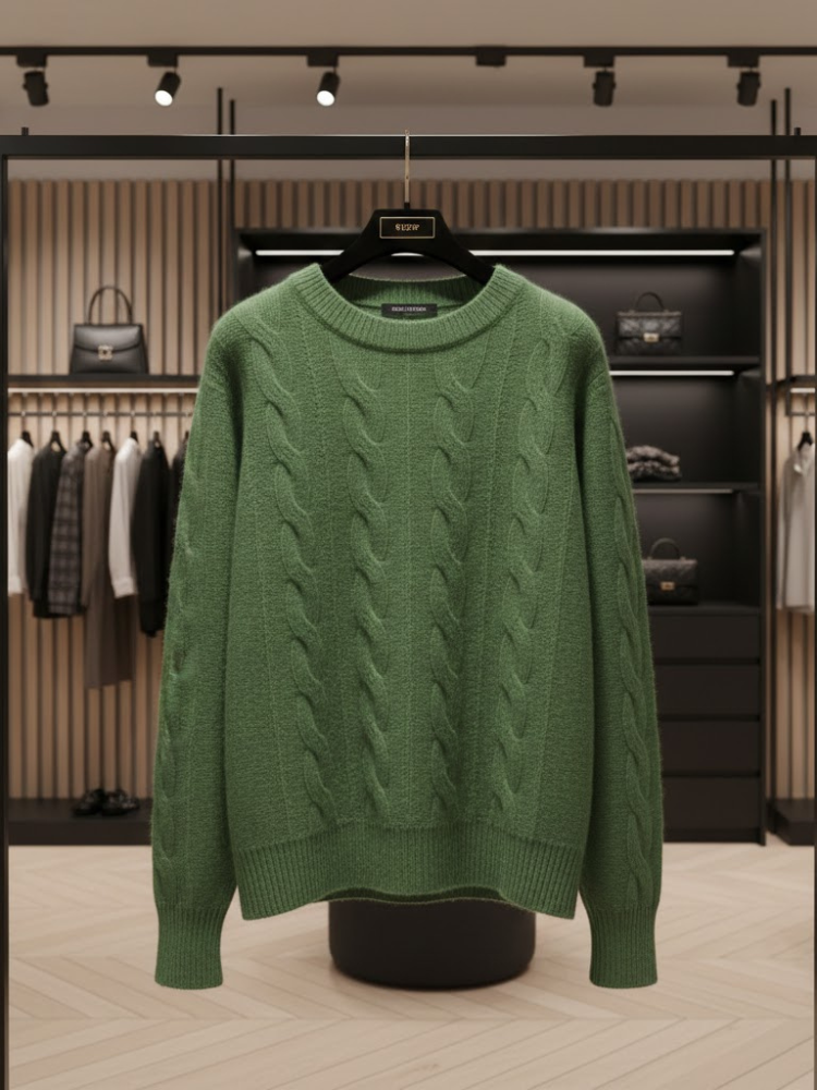 Essential Cable-Knit Eco-Jersey • SOHO New Collection BYMANYC ® New York-1