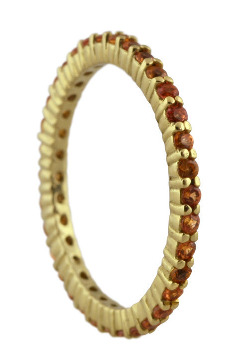 Stacking Rings-Eternity-Black diamonds-18K-2