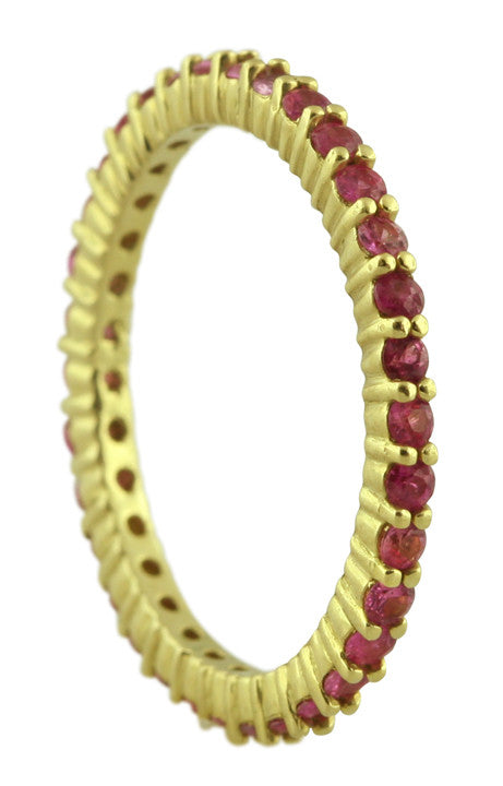 Stacking Rings-Eternity-Black or White Diamonds-18K-3
