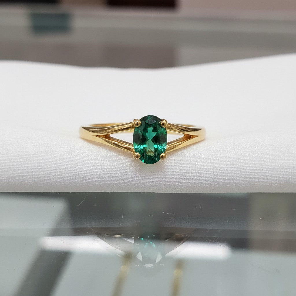 "Eternity" Oval Cremation Ring 6x4mm