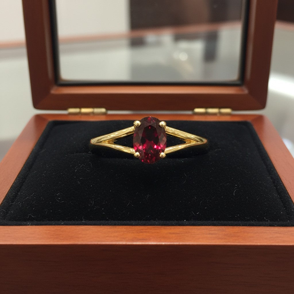 "Eternity" Oval Cremation Ring 6x4mm