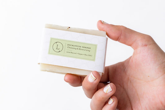 2x Eucalyptus Natural Handmade Soap Bar, Fresh Cold Process Soap-0