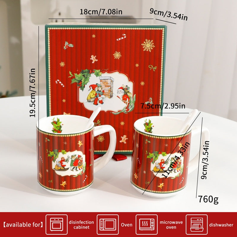 Christmas Elegant Ceramic Tableware Set - Bowl PlateSimple Luxury Style Dinnerware Gift Set
