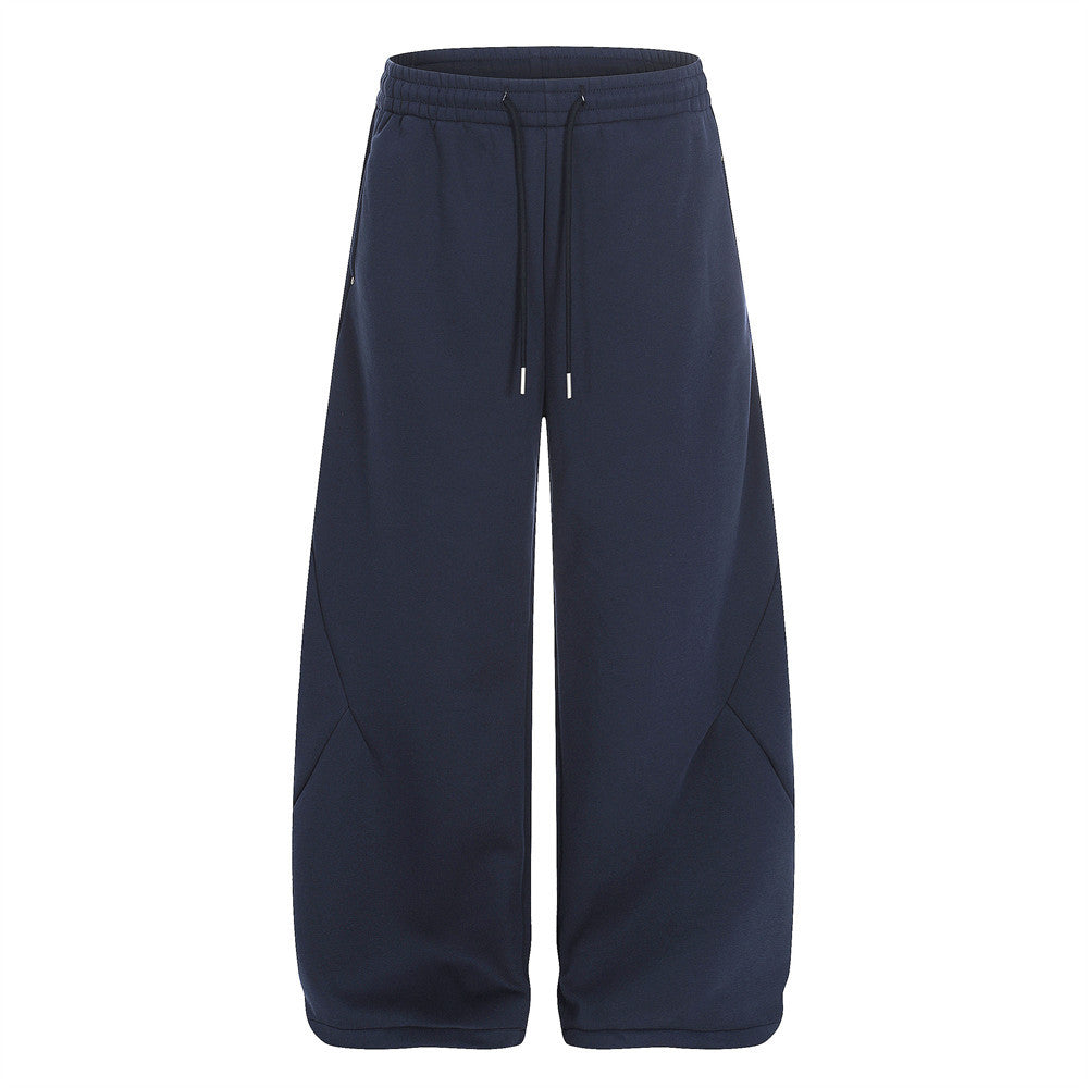 Solid color loose fit sweatpants