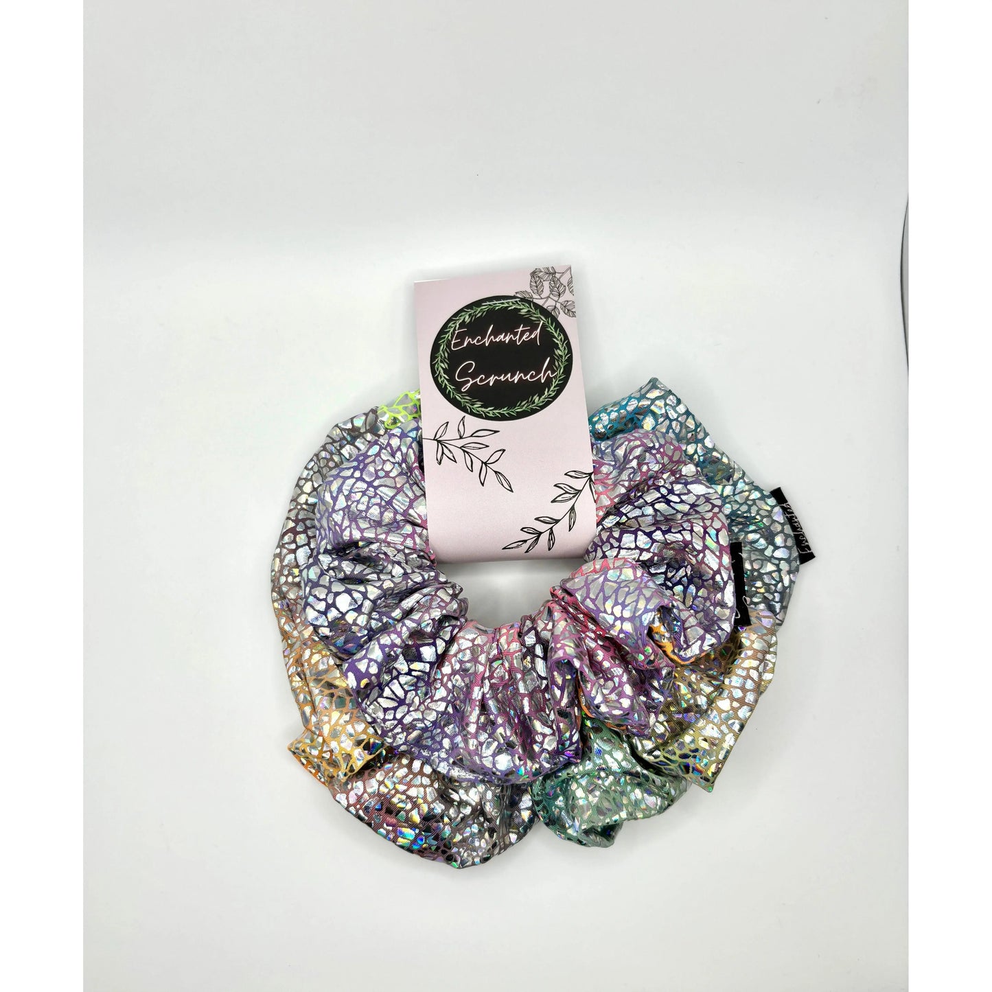 Holographic Tie Dye Mommy & Me Scrunchie Set