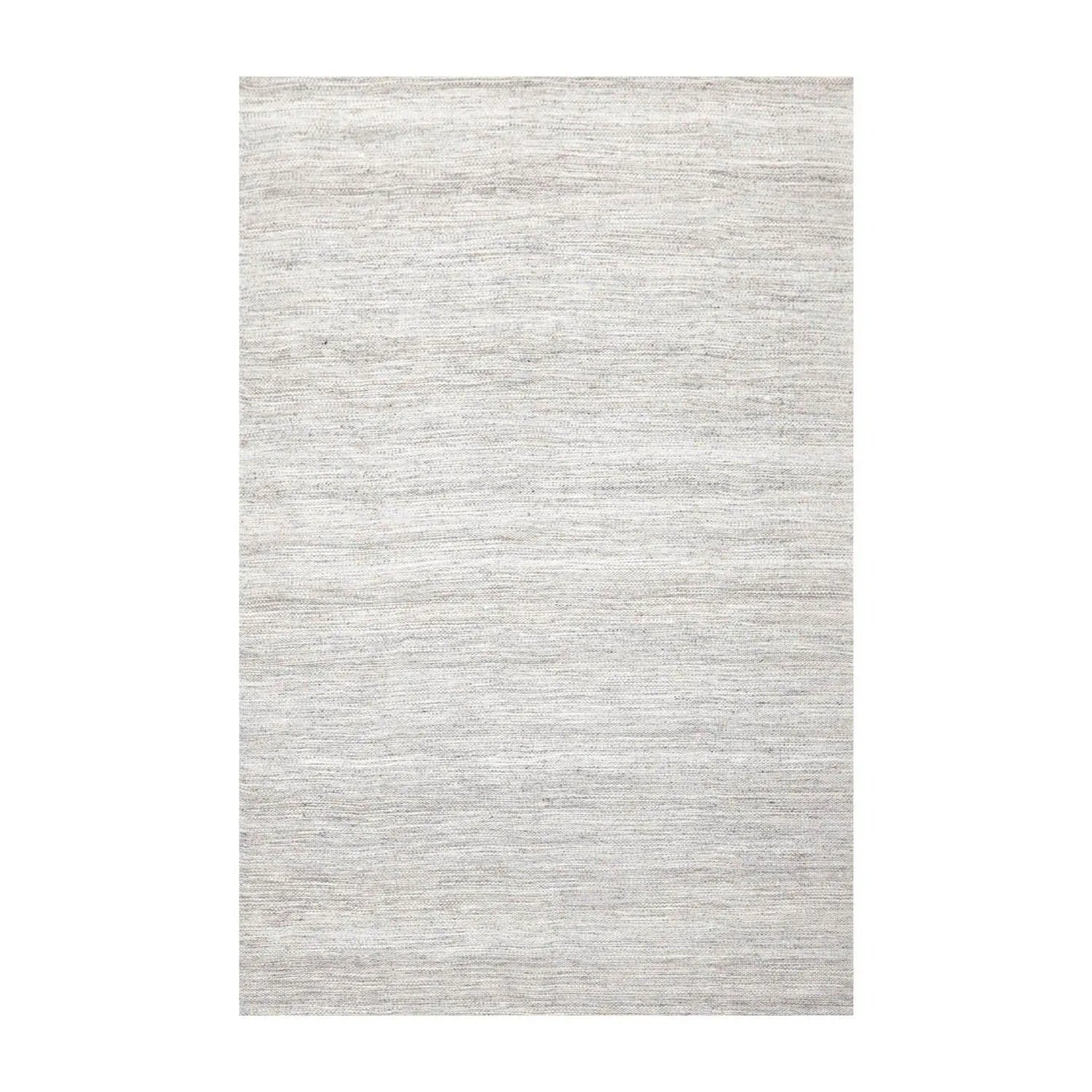 Multi Sizes Hand Woven Dhurry 100% Wool Oriental Area Rug Silver, Gray Color-1
