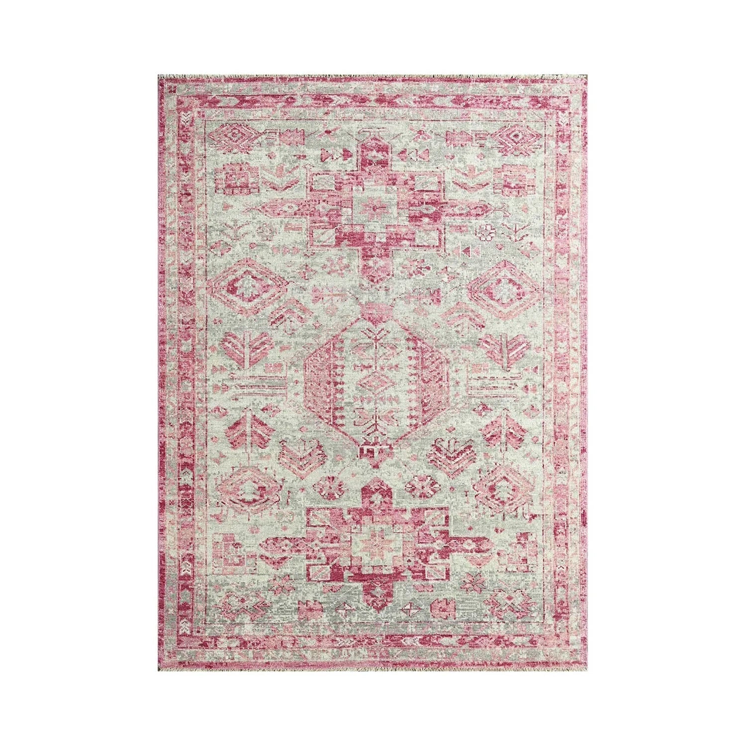 Multi Size Gray, Beige Hand Knotted Arts & Crafts 100% Wool Turkish Oushak Traditional Oriental Area Rug-1