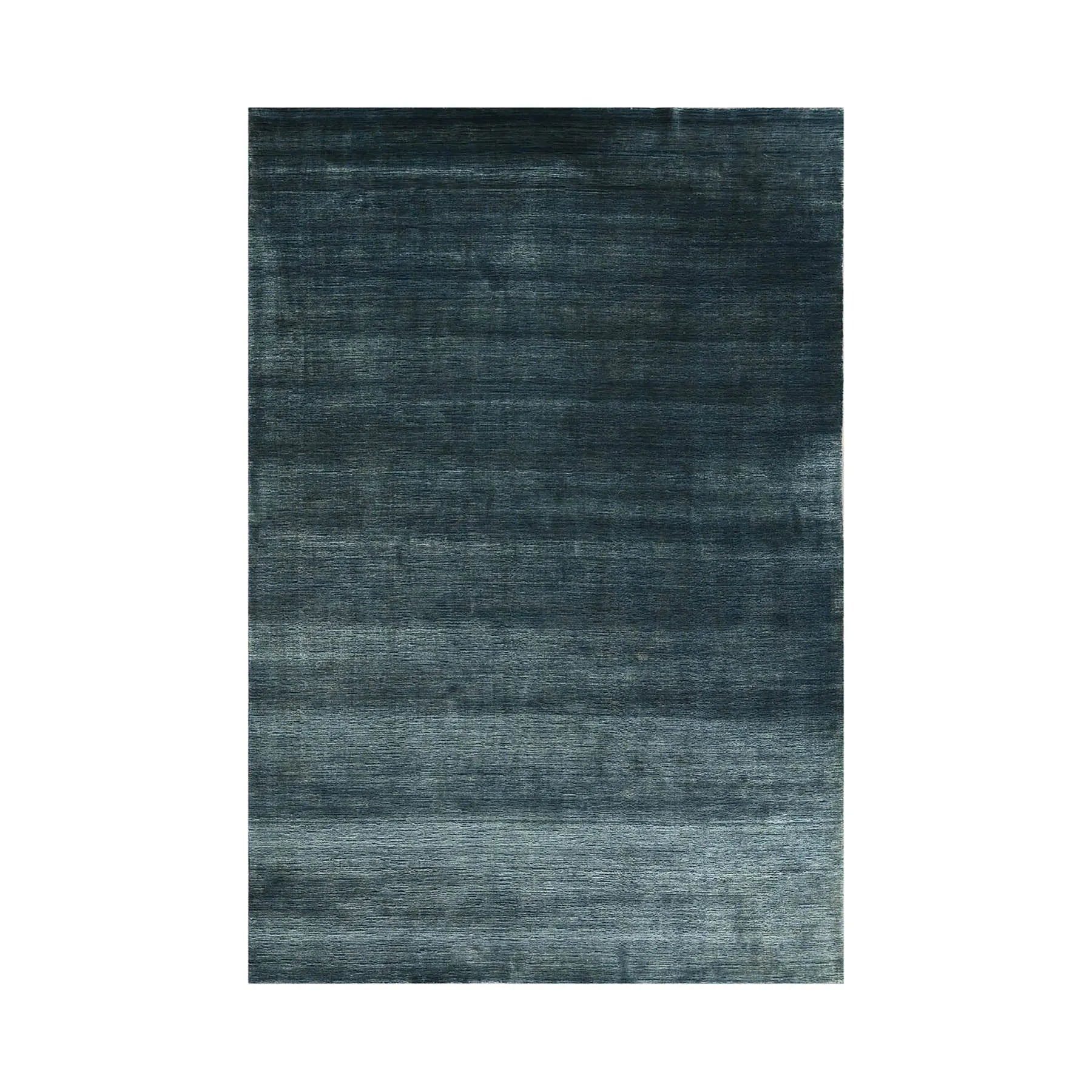 6x9 Blue LoomBloom Hand Knotted Modern & Contemporary Textured Tibetan 100% Wool Oriental Area Rug-1