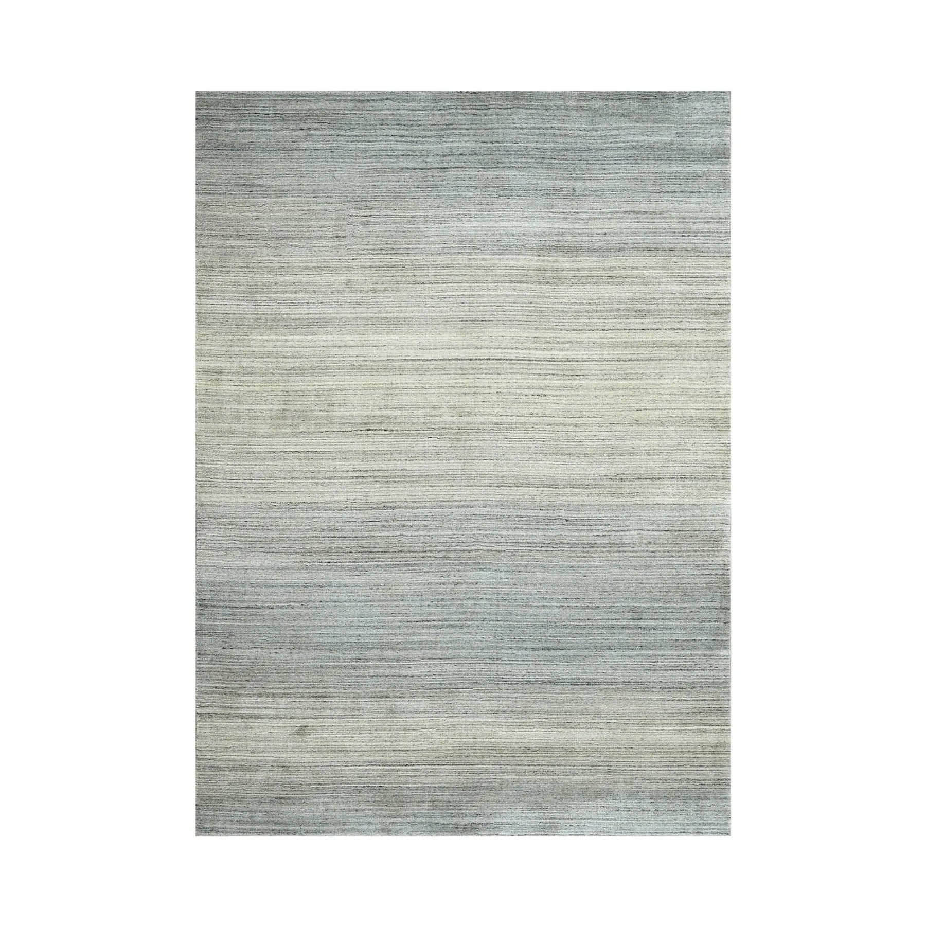 Multi Size Tone On Tone Gray LoomBloom Hand Knotted Modern & Contemporary Textured Tibetan 100% Wool Oriental Area Rug-1