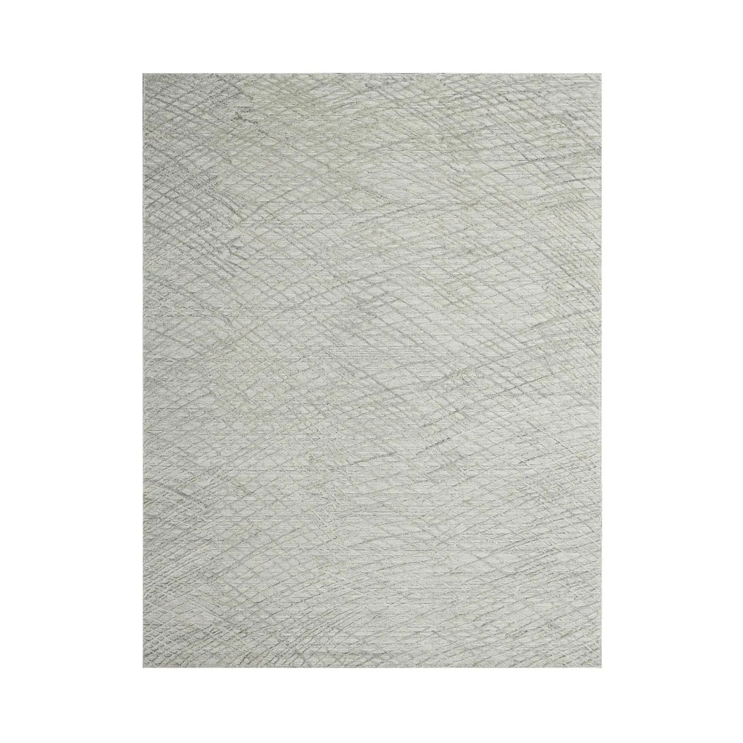 8x10 Gray LoomBloom Hand Knotted Modern & Contemporary Textured Tibetan 100% Wool Oriental Area Rug-1