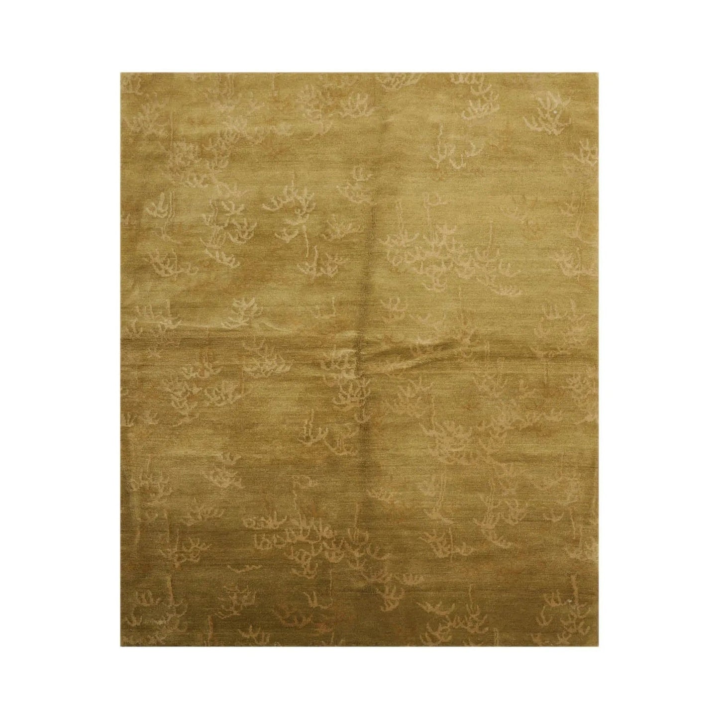 4x6 Lime Hand Knotted Tibetan 100% Wool Michaelian & Kohlberg Traditional Oriental Area Rug-1