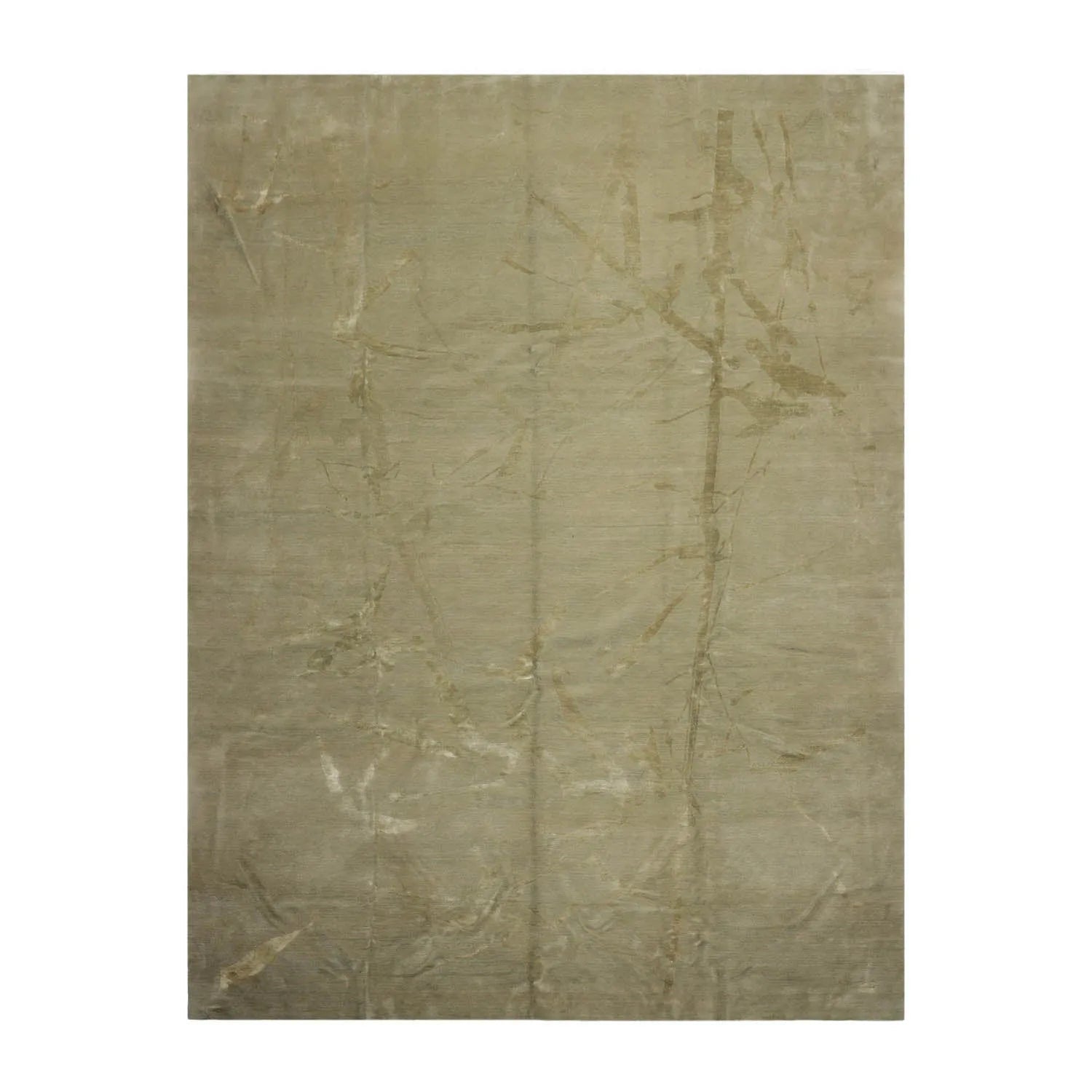 9x12 Moss Hand Knotted Tibetan 100% Wool Modern & Contemporary Oriental Area Rug-1