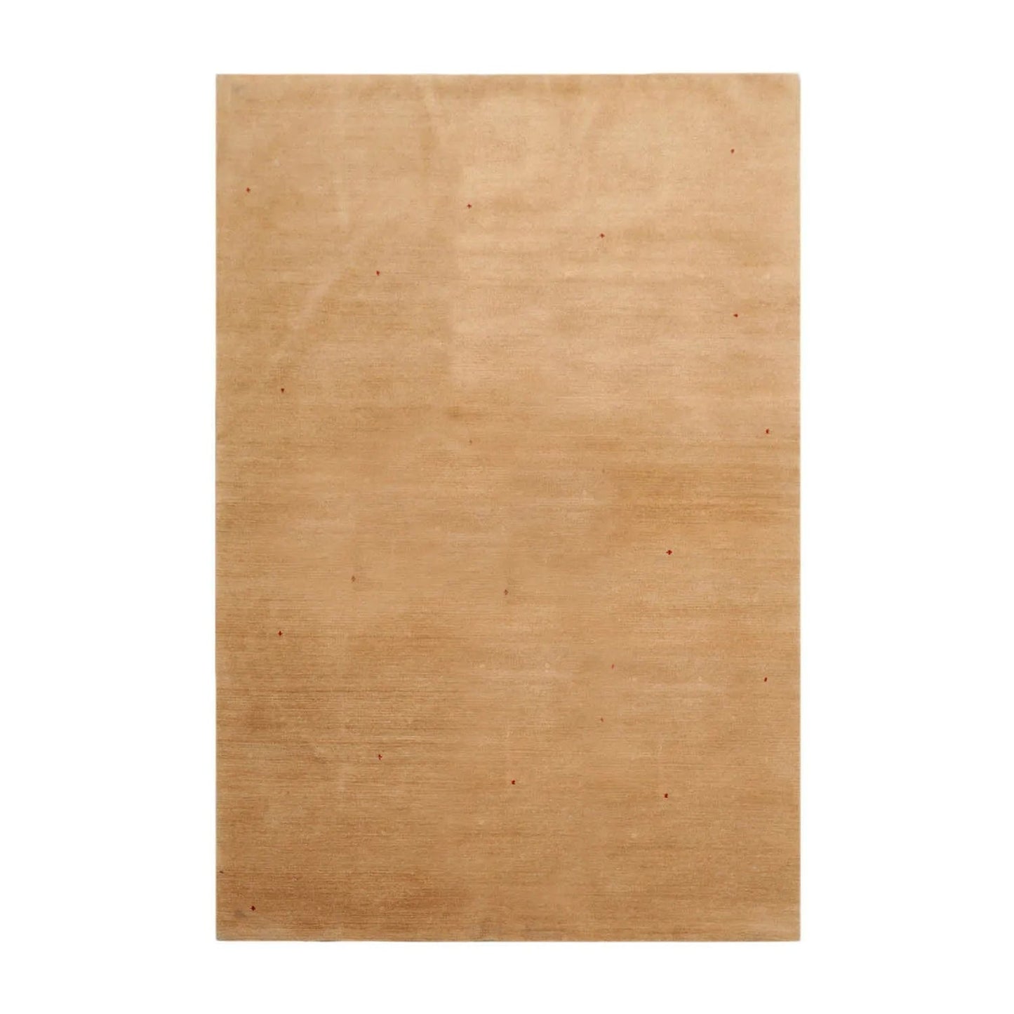 4x6  Red, Tan Hand Knotted Tibetan 100% Wool Michaelian & Kohlberg Swiss Wash Contemporary Oriental Area Rug-1