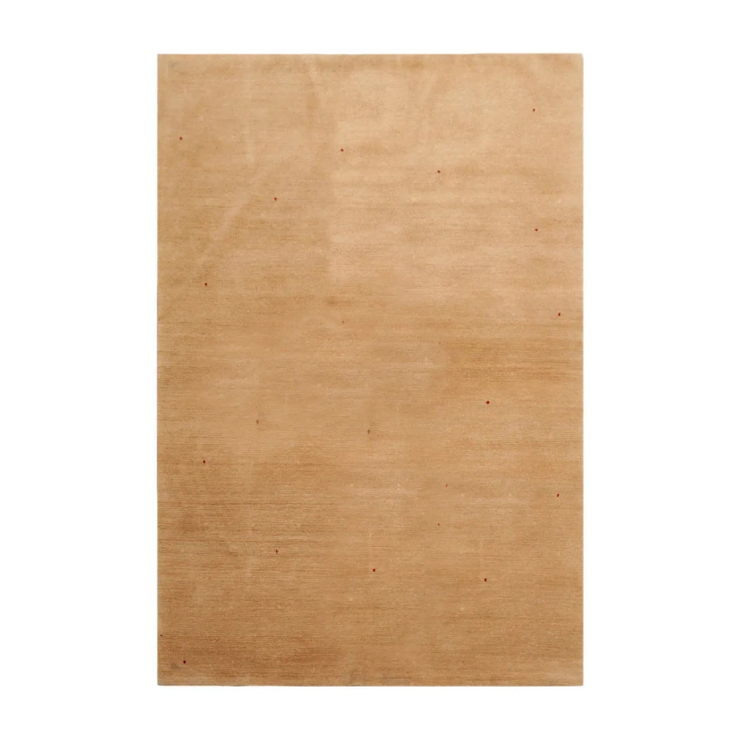 4x6  Red, Tan Hand Knotted Tibetan 100% Wool Michaelian & Kohlberg Swiss Wash Contemporary Oriental Area Rug-1