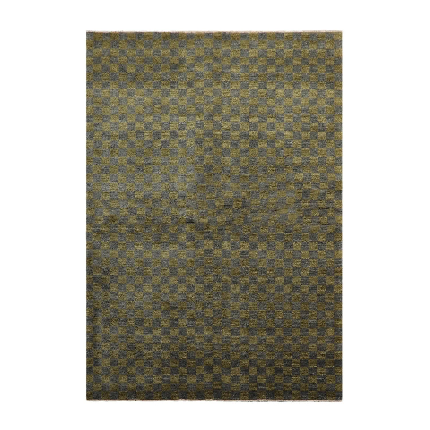 5x7 Green, Slate Hand Knotted Tibetan 100% Wool Michaelian & Kohlberg Modern & Contemporary Oriental Area Rug-1