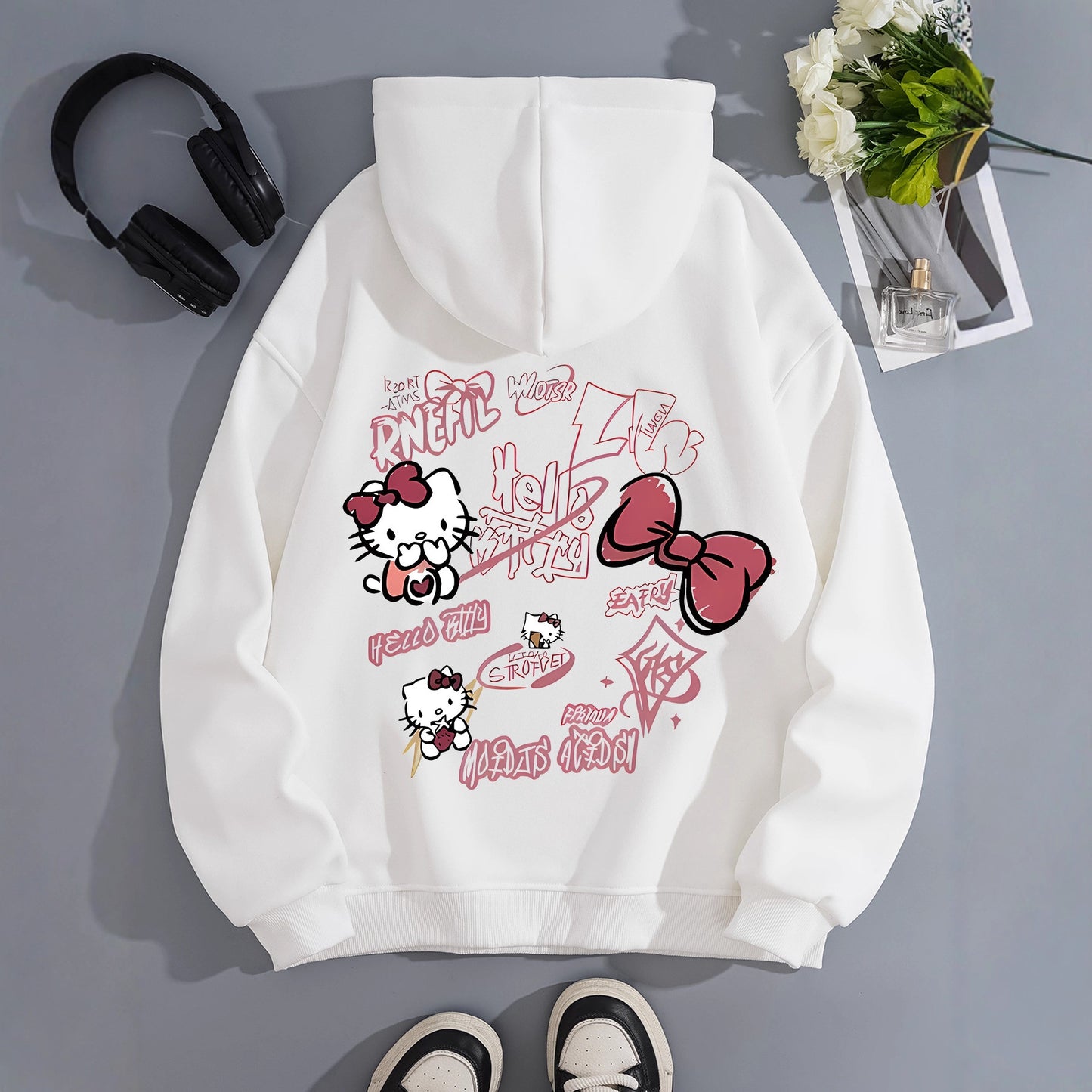 Hello Kitty printed loose sweatshirt