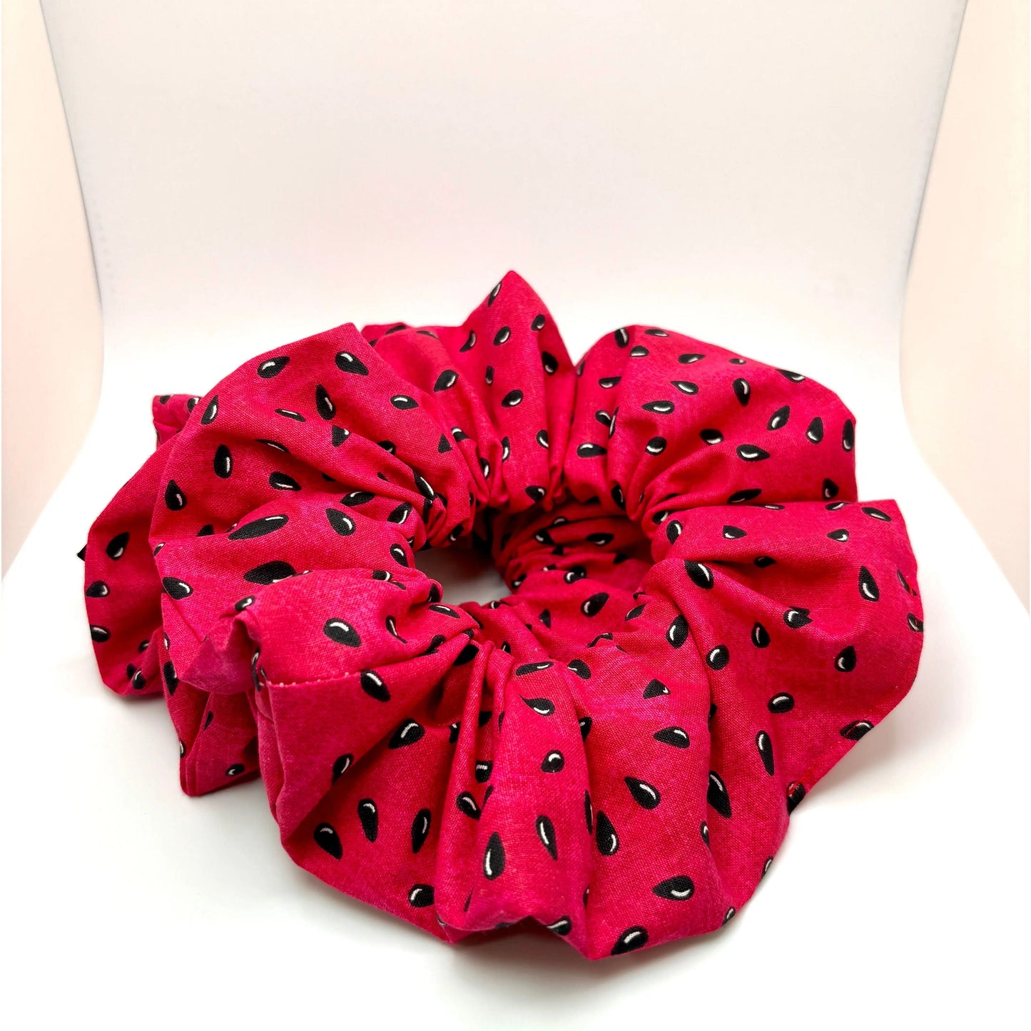 Watermelon Seeds Summer Scrunchie