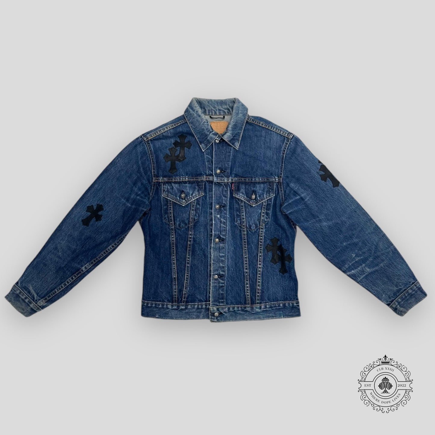 Chrome Hearts Levi's Cross Patch Denim Jacket