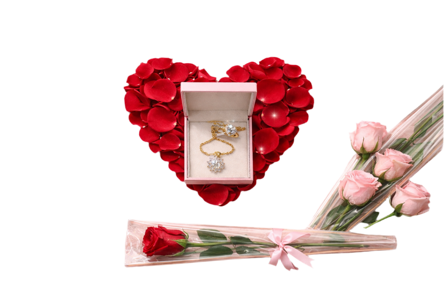 LuxeByMimi – Soap Rose Quartz Spa Heart Gift Box