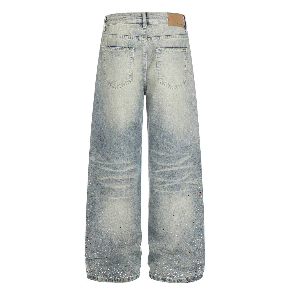 Mantianxing ground white washed denim jeans