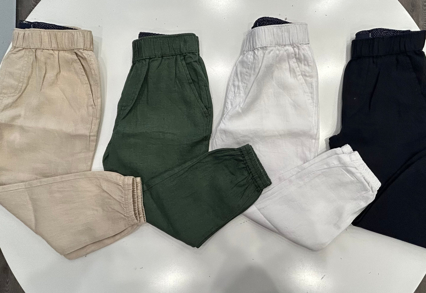 Pier st barths kids linen joggers