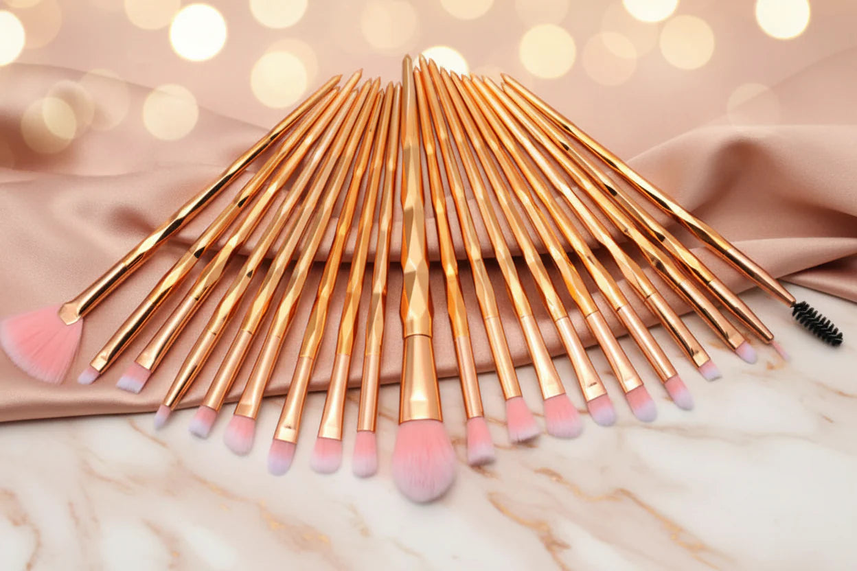 Diamond Handle 20-Piece Eye Brush Set