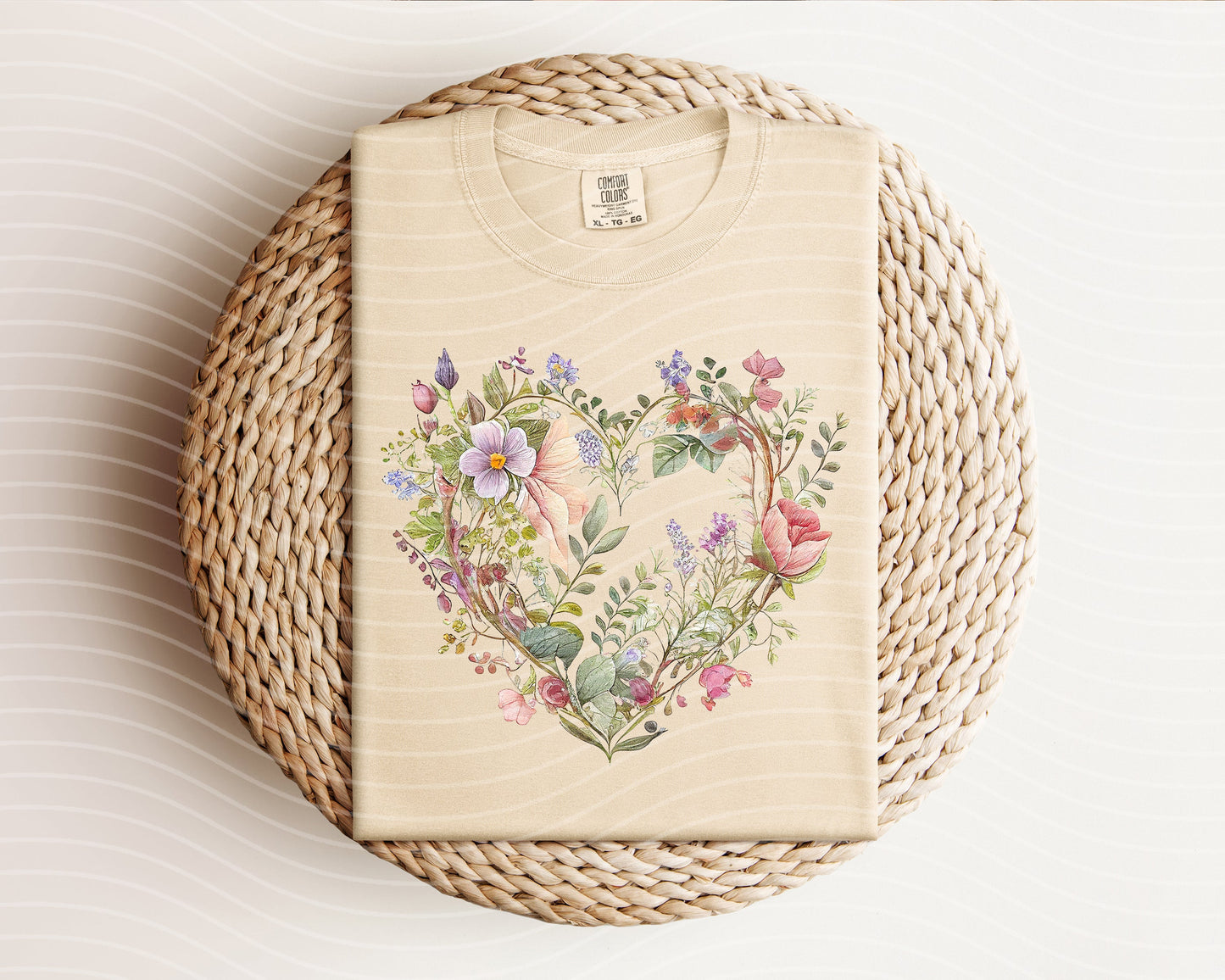 Floral Heart Graphic Tee