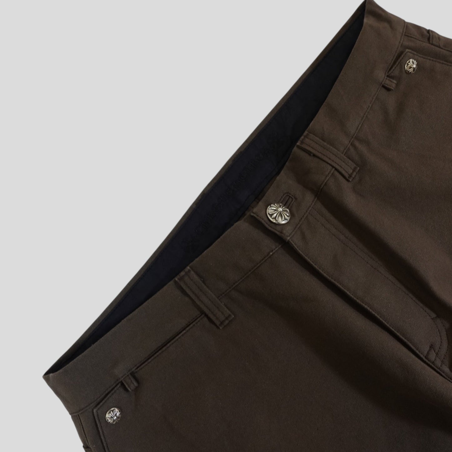 Chrome Hearts Double Knee Carpenter Pants in Brown