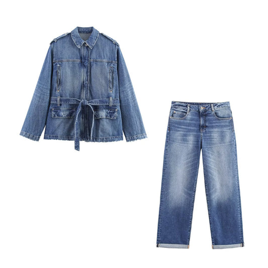 Cowboy jacket and pants set