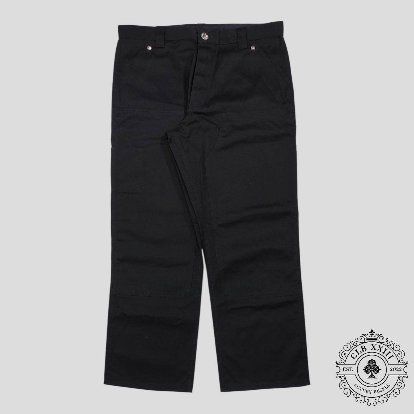 Chrome Hearts Double Knee Chino Pants in Black
