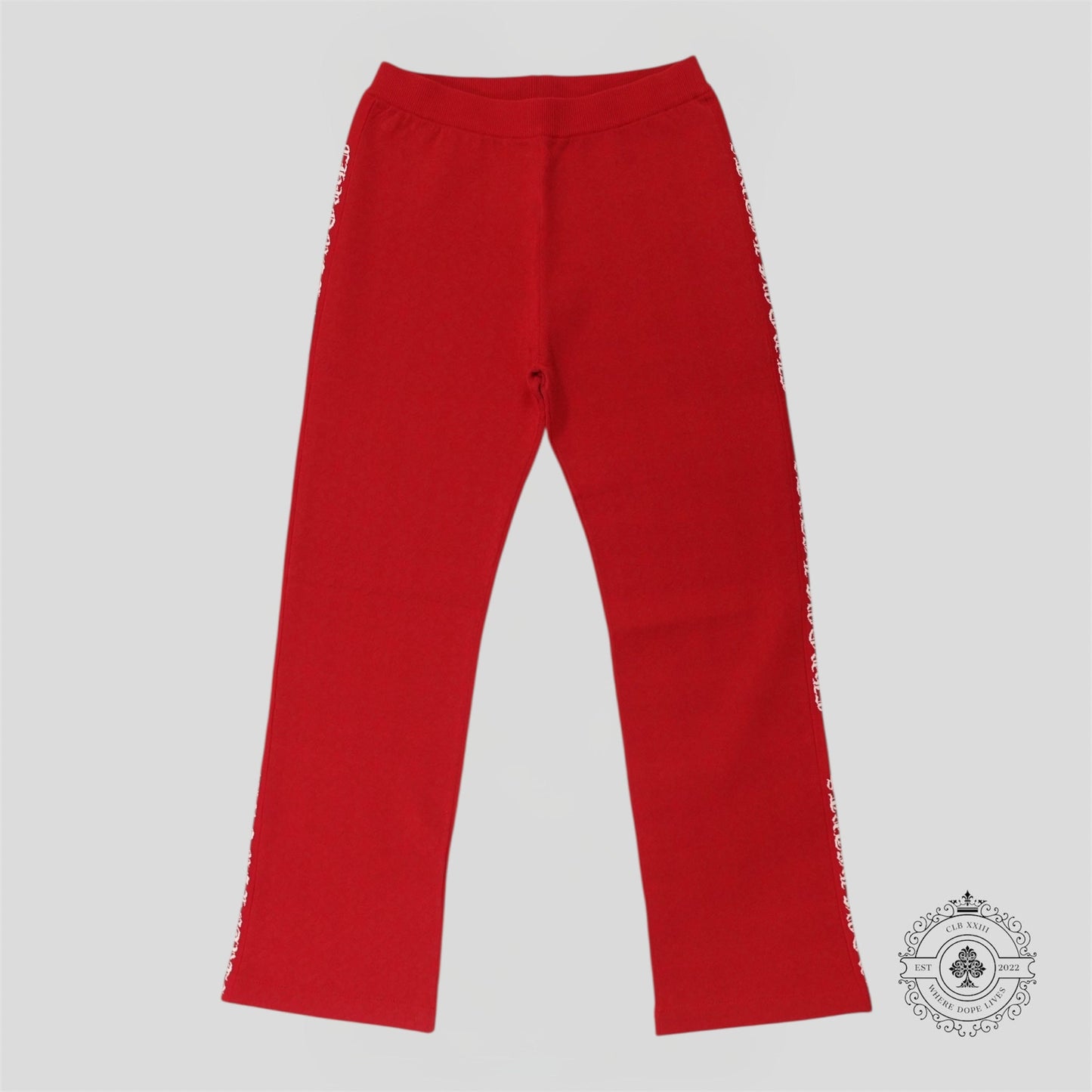 Chrome Hearts Plus Jacquard Pants in Red