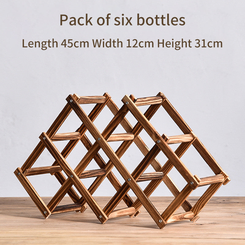 Red Wine Rack Solid Wood Household Small Modern Simple Red Wine Cabinet Display Rack Red Wine Rack