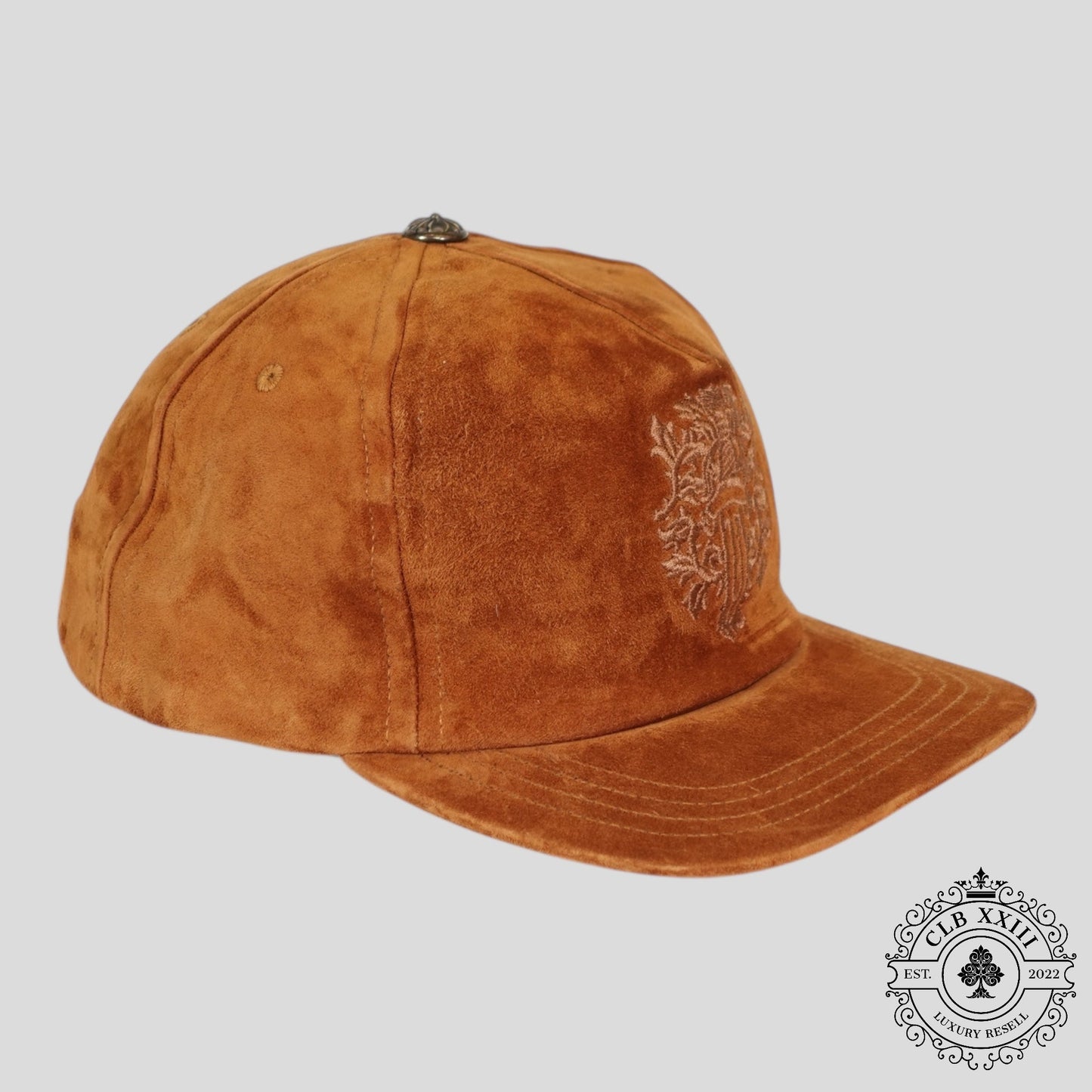 Chrome Hearts Suede Vine Dagger Hat in Brown