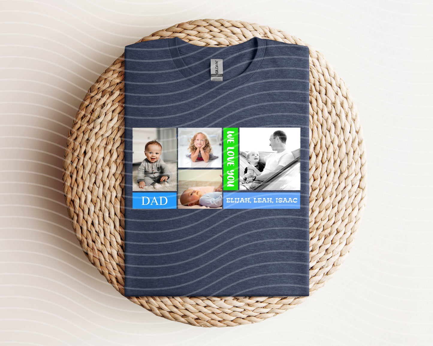 We Love You Dad Photos Graphic Tee