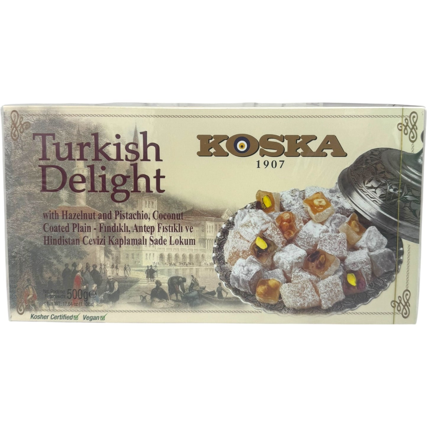 Koska Palace Turkish Delight With Nuts – 500g Assorted Sweet Treats