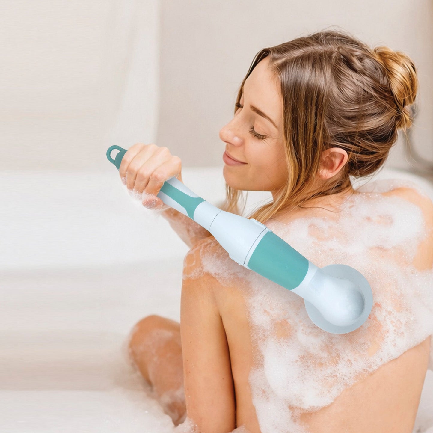 Advanced Facial & Body Cleansing Brush With Extended Handle-4