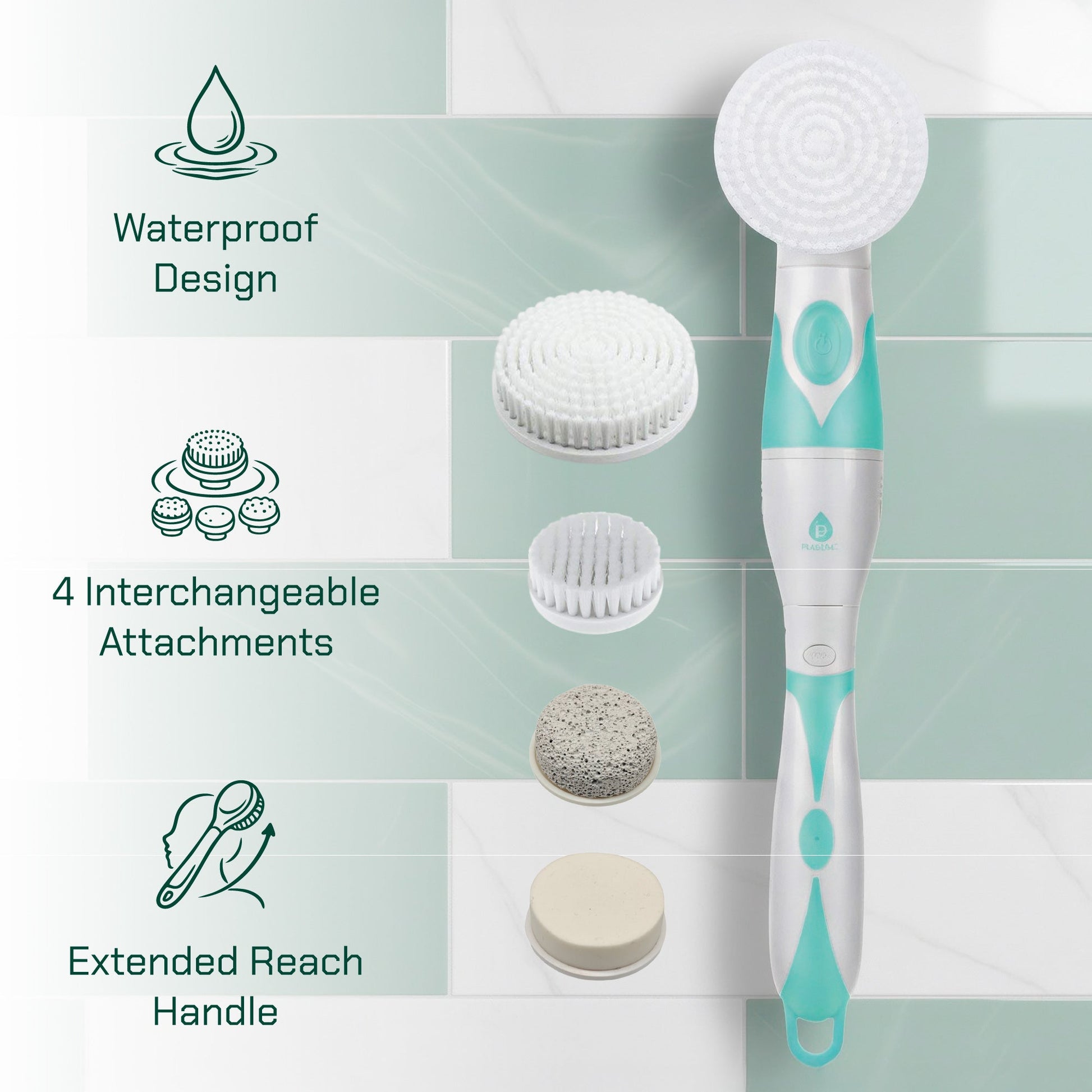 Advanced Facial & Body Cleansing Brush With Extended Handle-1