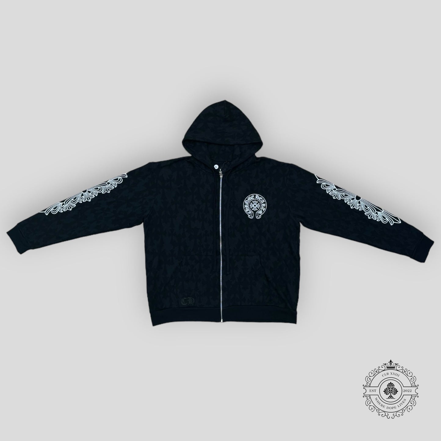 Chrome Hearts Cemetery Zip-Up Hoodie