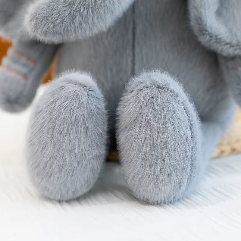 12" Elephant Plush Toy | Ultra-Soft Sensory Stuffed Animal | Nursery Keepsake