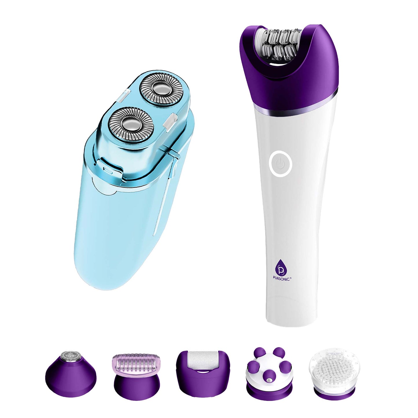 Smooth & Painless Hair Removal Kit – Pursonic Shaver & 6-in-1 Epilator-0