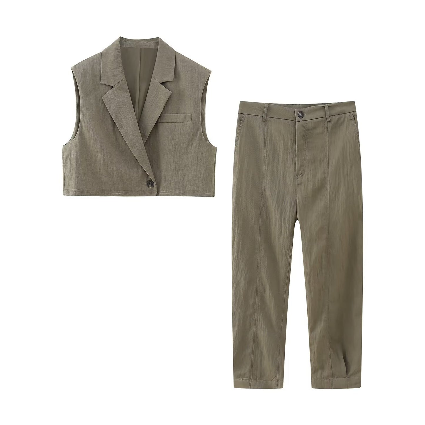 Short vest and pants set