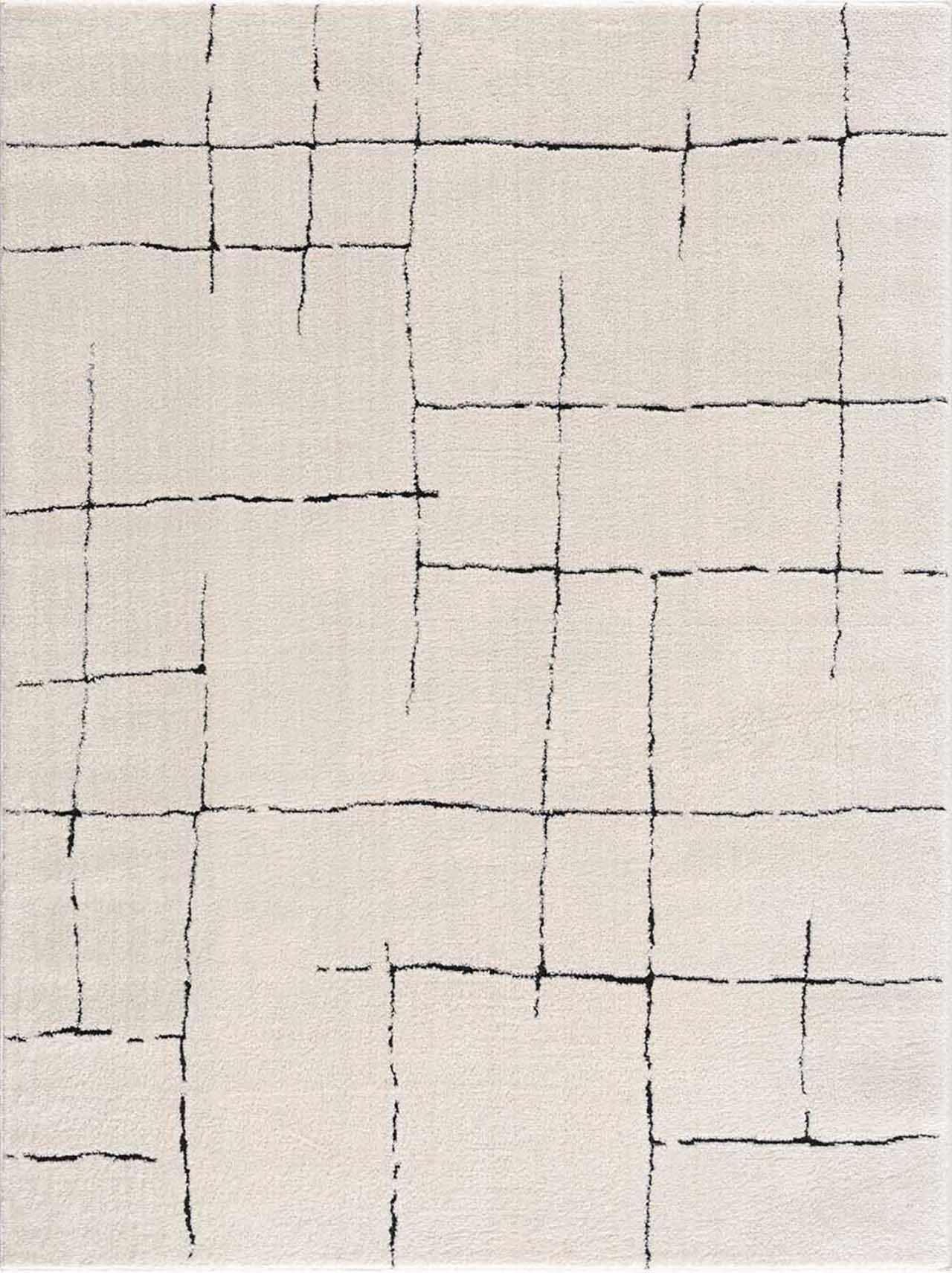 Koume Beige Maze Area Rug-0
